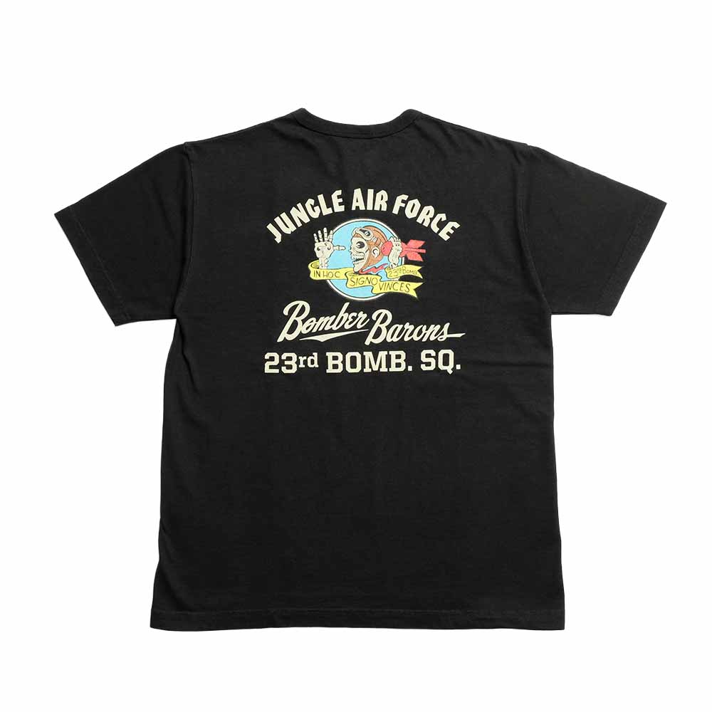 BUZZ RICKSON'S - S/S T-SHIRT - 23rd BOMB. SQ. BOMBER BARONS - BR79778