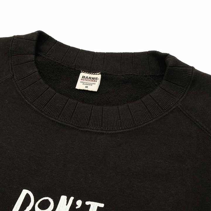 BARNS - Azuma Drop Needle Ribbed Crew Neck Print Sweatshirt - I'M LOST - BR-25437