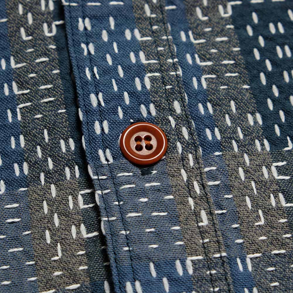 STUDIO D’ARTISAN & SA. - NORAGI SASHIKO S/S SHIRT - 5657