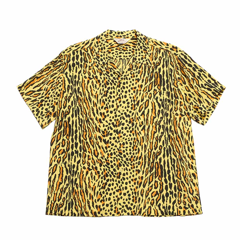 STAR OF HOLLYWOOD - HIGH DENSITY RAYON OPEN SHIRT - OCELOT - SH39708
