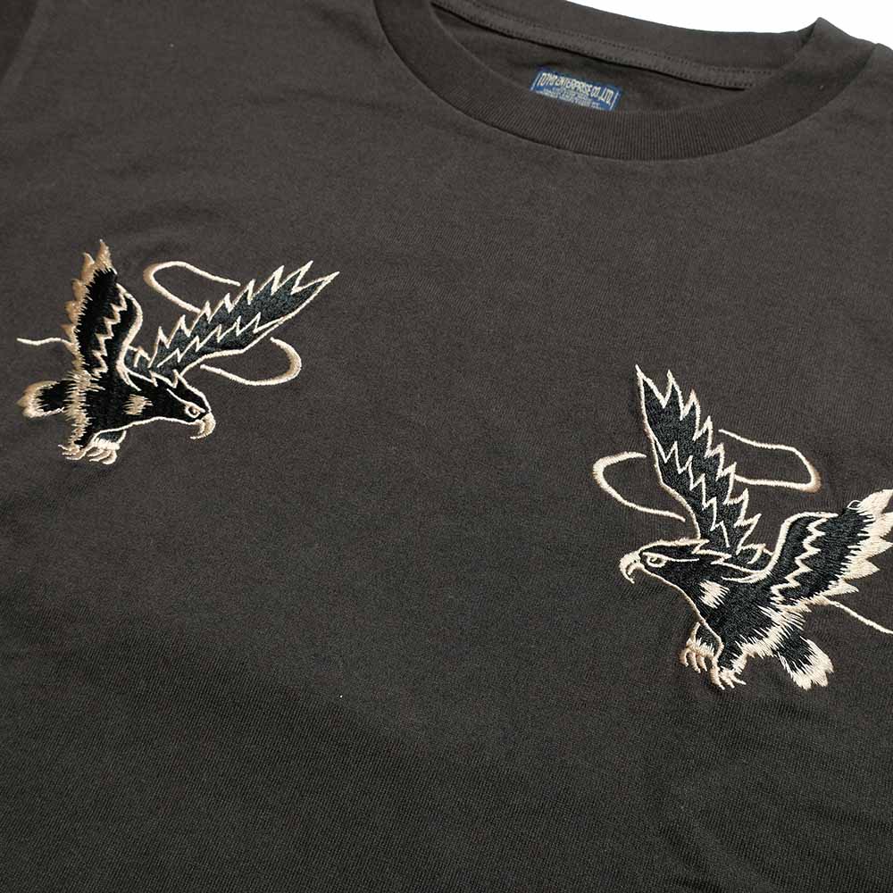 TAILOR TOYO - S/S SUKA T-SHIRT - EMBROIDERED - EAGLE - TT79742