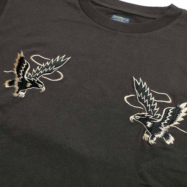 TAILOR TOYO - S/S SUKA T-SHIRT - EMBROIDERED - EAGLE - TT79742