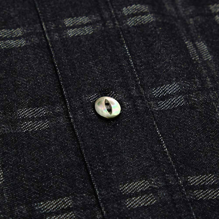 MOMOTARO JEANS - Triple Stitch Cross Plaid Jacquard Shirt - MXLS1035