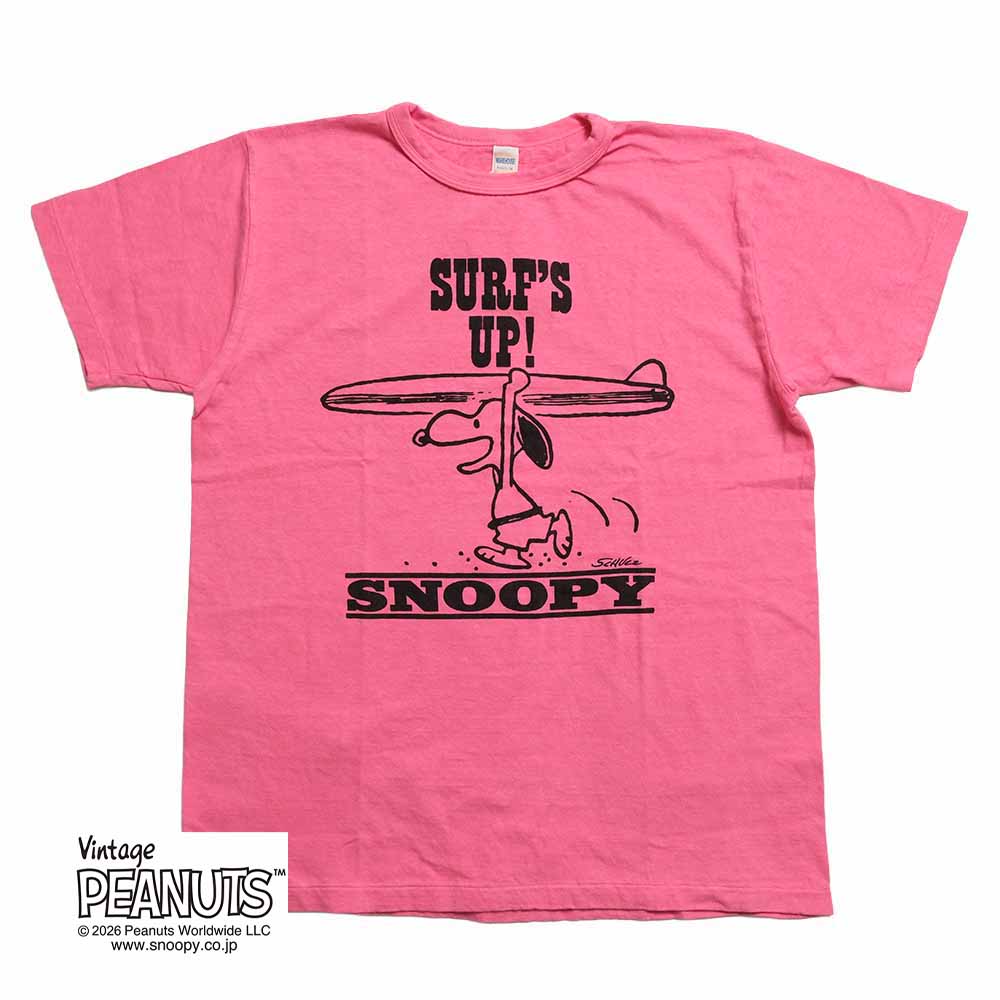 WAREHOUSE - S/S T-SHIRT - SURF’S UP - SNOOPY - YP126S-1