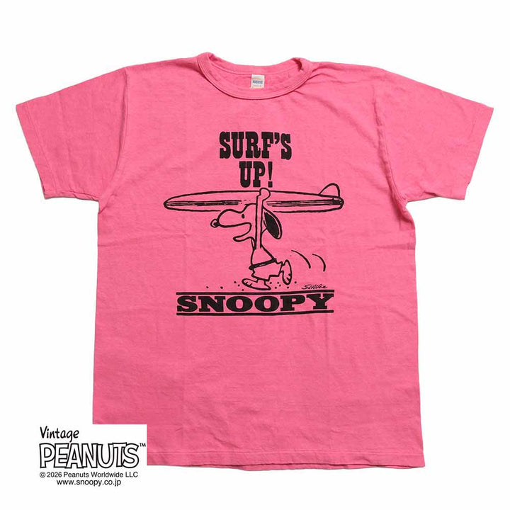 WAREHOUSE - S/S T-SHIRT - SURF’S UP - SNOOPY - YP126S-1