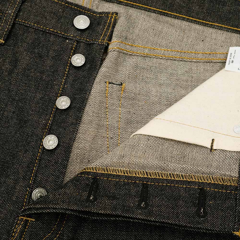 DENIME - by WAREHOUSE - Lot.224 - 66 MODEL - BLACK DENIM - 224-66B