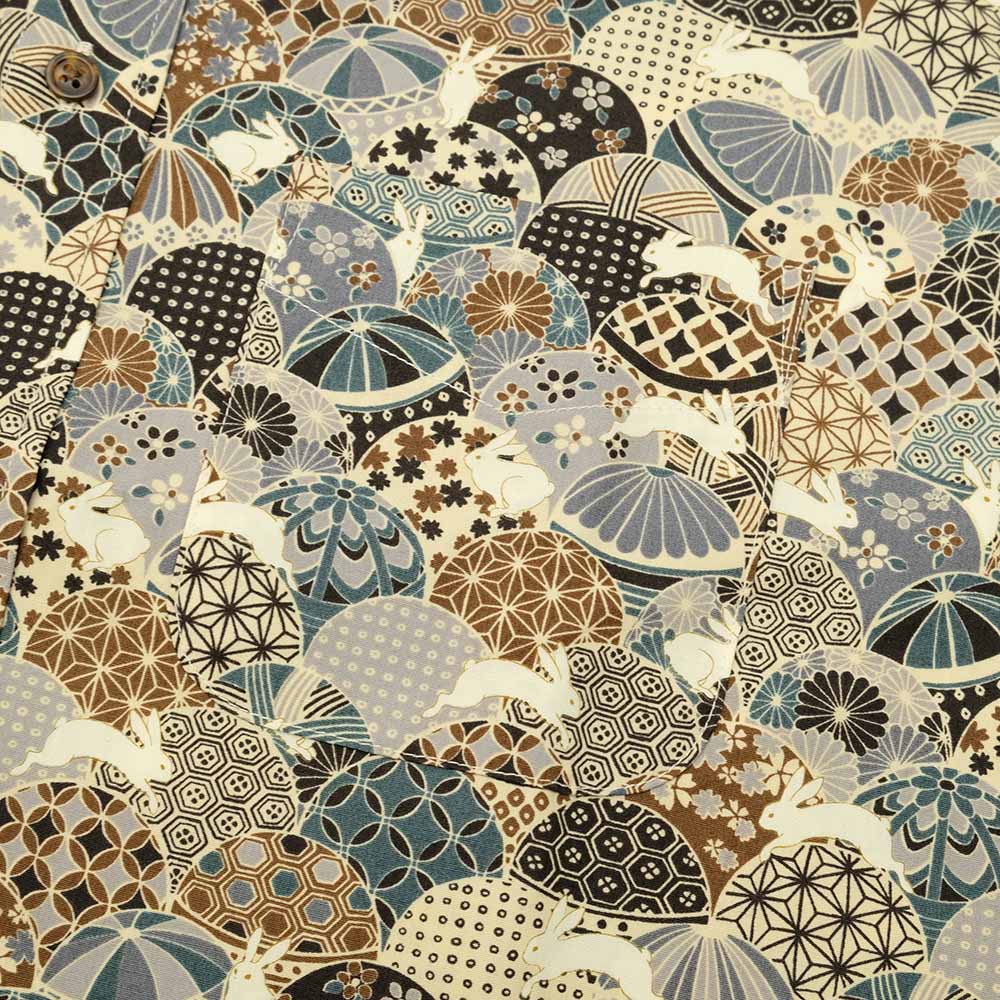 KOROMO ZAKURA - Broadcloth - Long-Sleeve Regular Shirt - Temari & Rabbit - SA1594