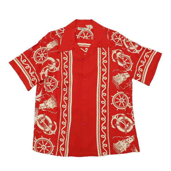 SUN SURF - S/S RAYON HAWAIIAN SHIRT - ALL ABOARD - SS39230