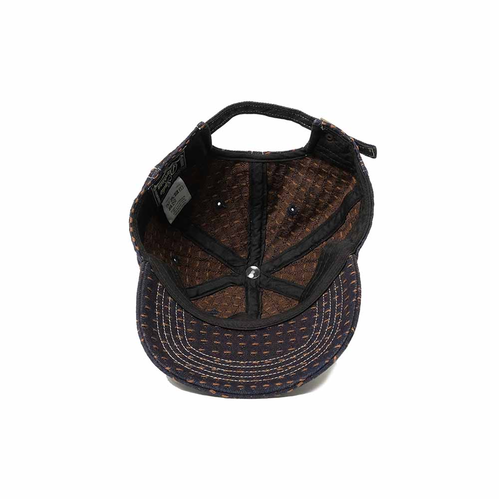 STUDIO D’ARTISAN - Kakishibu-Dyed Sashiko Denim Cap - D7578