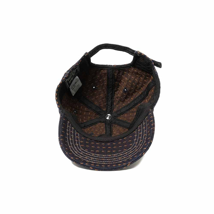 STUDIO D’ARTISAN - Kakishibu-Dyed Sashiko Denim Cap - D7578
