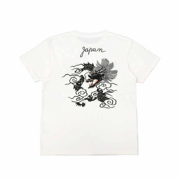 TAILOR TOYO - S/S SUKA T-SHIRT - EMBROIDERED - DRAGON - TT79588