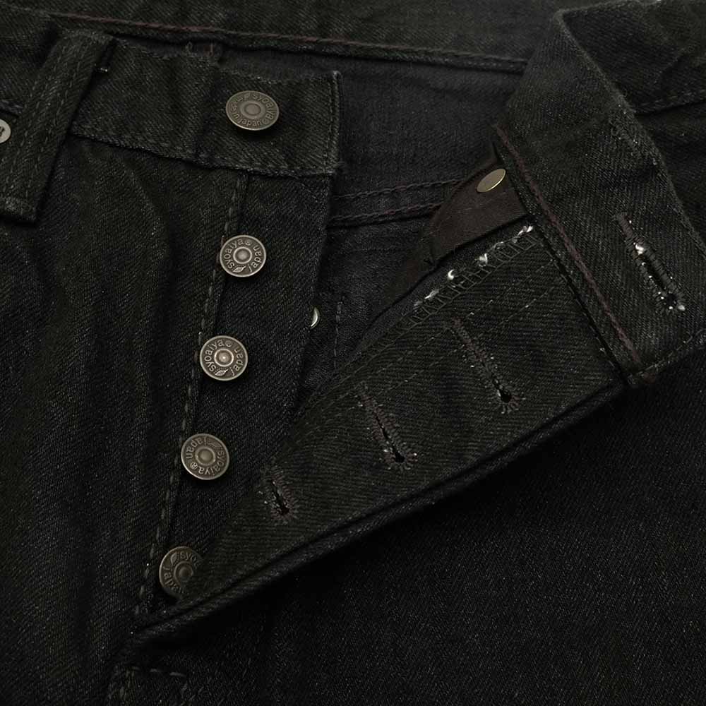 Pure Blue Japan - 14oz. Double Black Denim - Relaxed Tapered - XX-019-BK