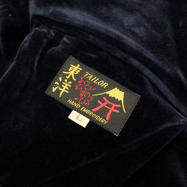 TAILOR TOYO - Velveteen Souvenir Jacket - ROARING TIGER x JAPAN MAP - TT15792-128