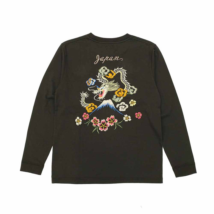 TAILOR TOYO - L/S SUKA T-SHIRT - EMBROIDERED - DRAGON - TT69470