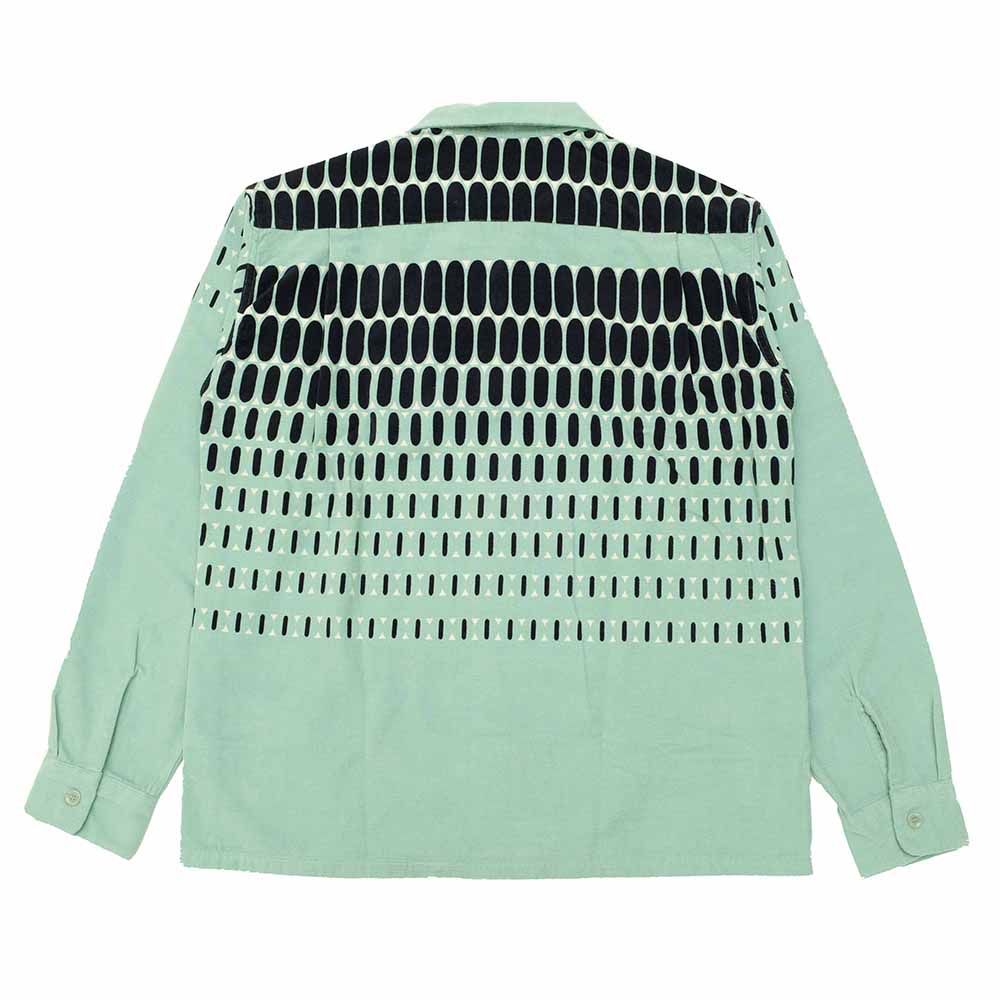 STYLE EYES Late 1950s Style Corduroy Sports Shirt ELVIS DOTS SE29169