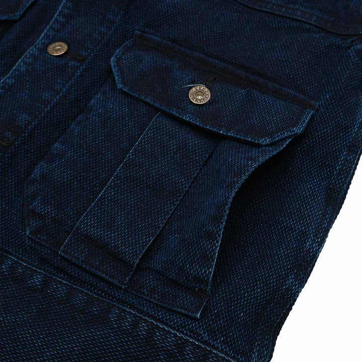 Soundman - Tracker Jacket - Nevada - Indigo Dyed SASHIKO - 943M-655X