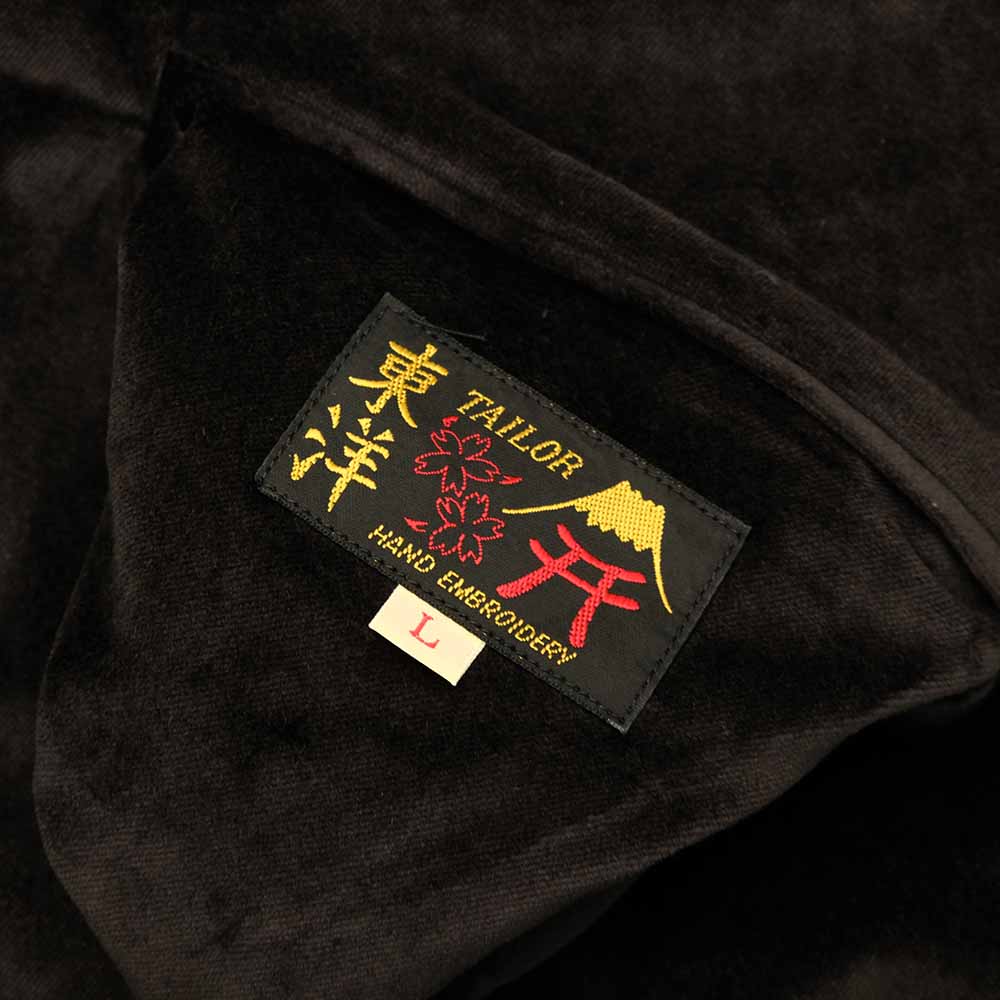 TAILOR TOYO - Velveteen Souvenir Jacket - POLAR BEAR x ALASKA MAP - TT15792-119