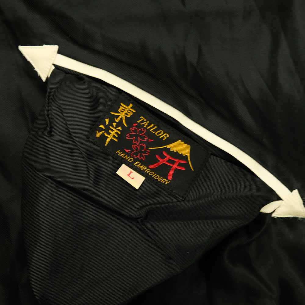TAILOR TOYO - Acetate Souvenir Jacket - WHITE DRAGON x EAGLE - TT15682-119