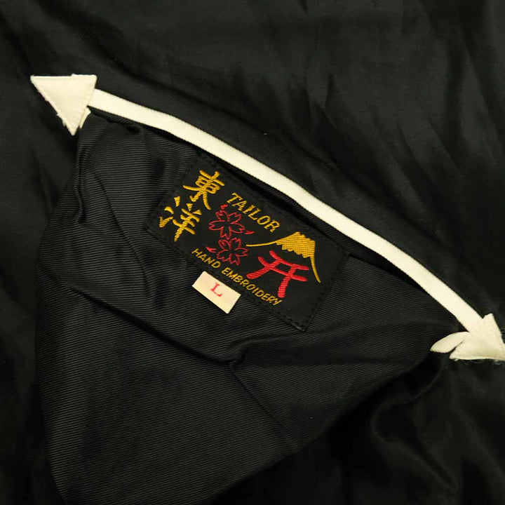 TAILOR TOYO - Acetate Souvenir Jacket - WHITE DRAGON x EAGLE - TT15682-119