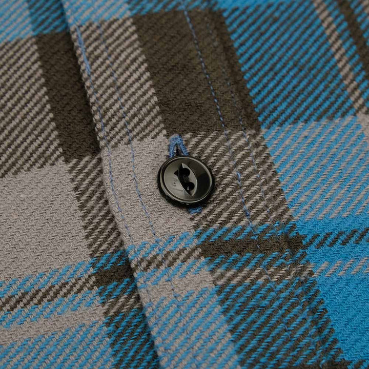 SUGAR CANE - TWILL CHECK WORK SHIRT - SC29558