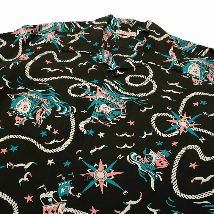 SUN SURF - STORE LIMITED - L/S RAYON HAWAIIAN SHIRT - AGE OF DISCOVERY - SS39429LS