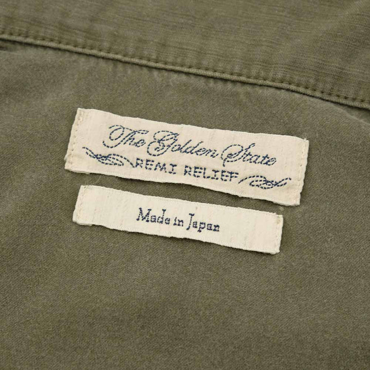 REMI RELIEF - WIDE MILITARY S/S SHIRT - Small Flower Studs - RN28369222