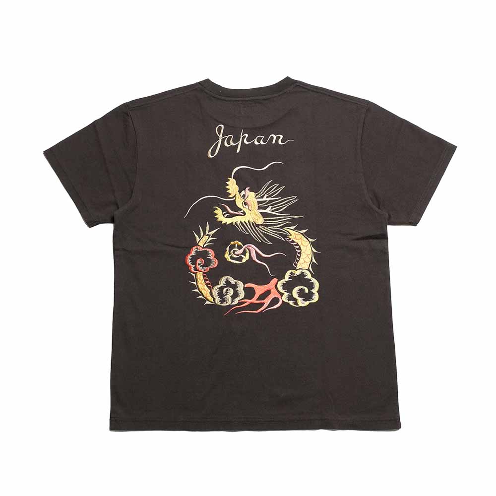 TAILOR TOYO - S/S SUKA T-SHIRT - EMBROIDERED - DRAGON - TT79744