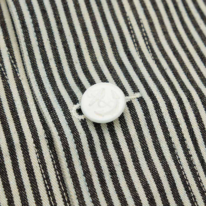 WAREHOUSE - U.S.NAVY SHAWL COLLAR COVERALL - HICKORY - WH-2220