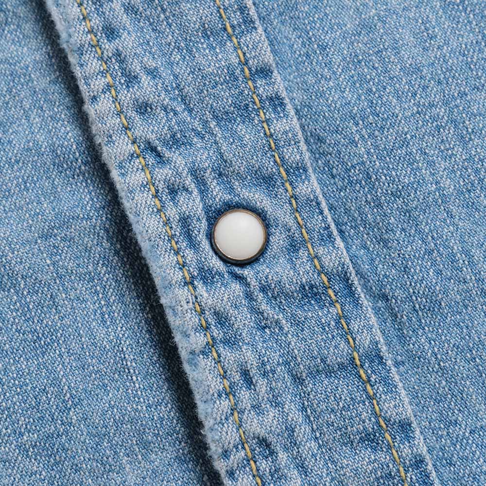 REMI RELIEF - 8.5oz DENIM WESTERN SHIRT - Sawtooth Flap Pockets - RN2048SDR