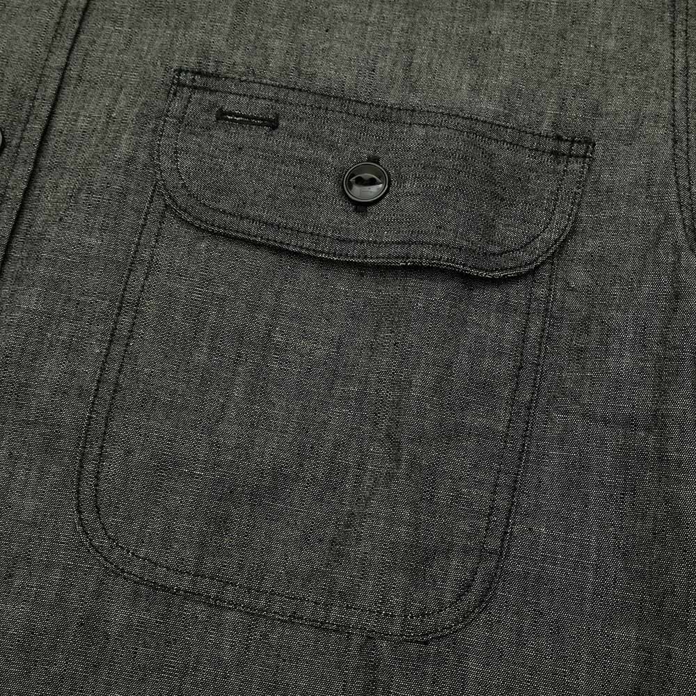 Sugar Cane - BLACK CHAMBRAY WORK SHIRT - SC29159