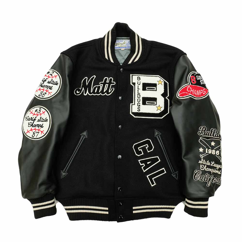 WHITESVILLE - 30oz. WOOL MELTON AWARD JACKET - BULLDOGS - WV15385