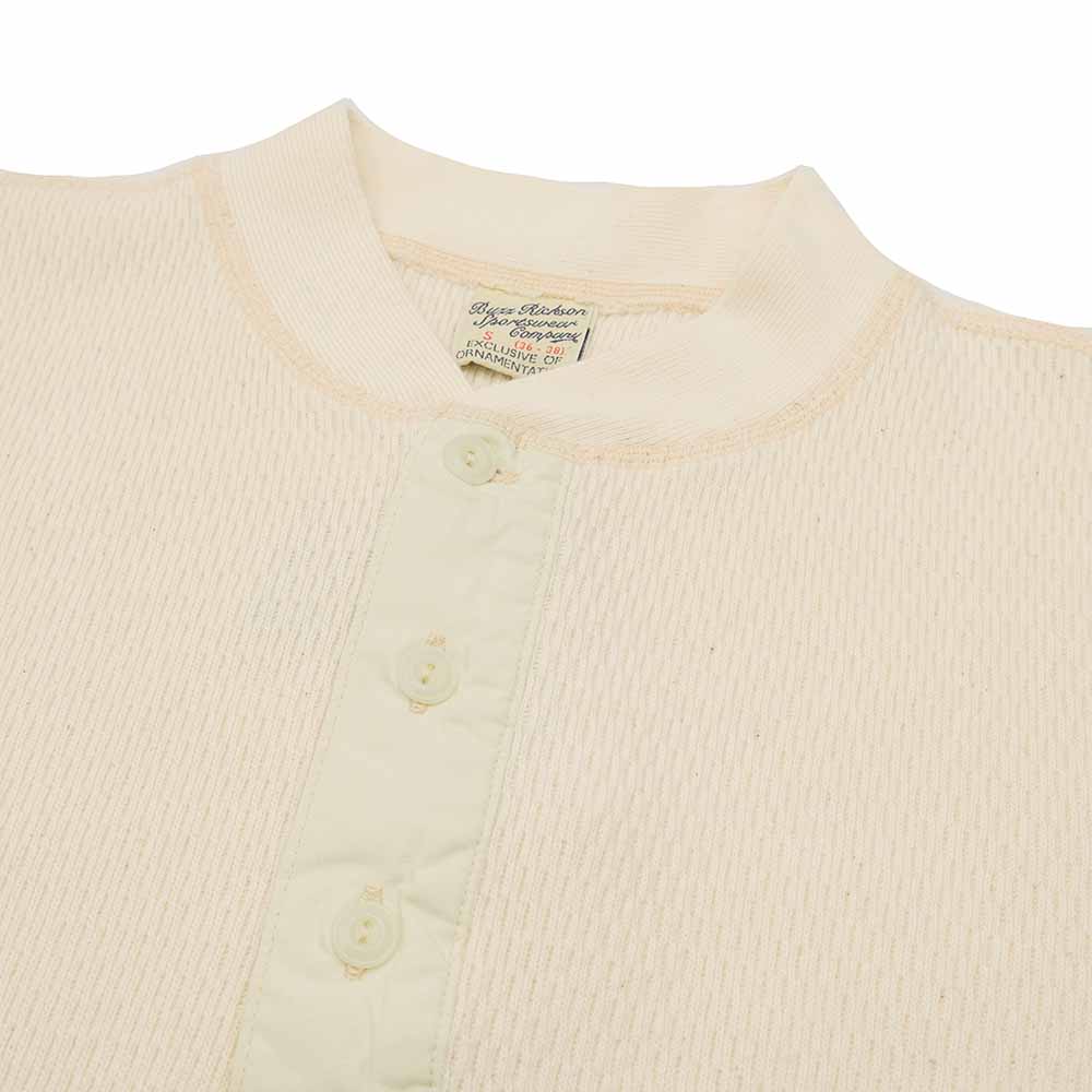 BUZZ RICKSON'S - THERMAL HENLEY NECK T-SHIRTS - BR68130