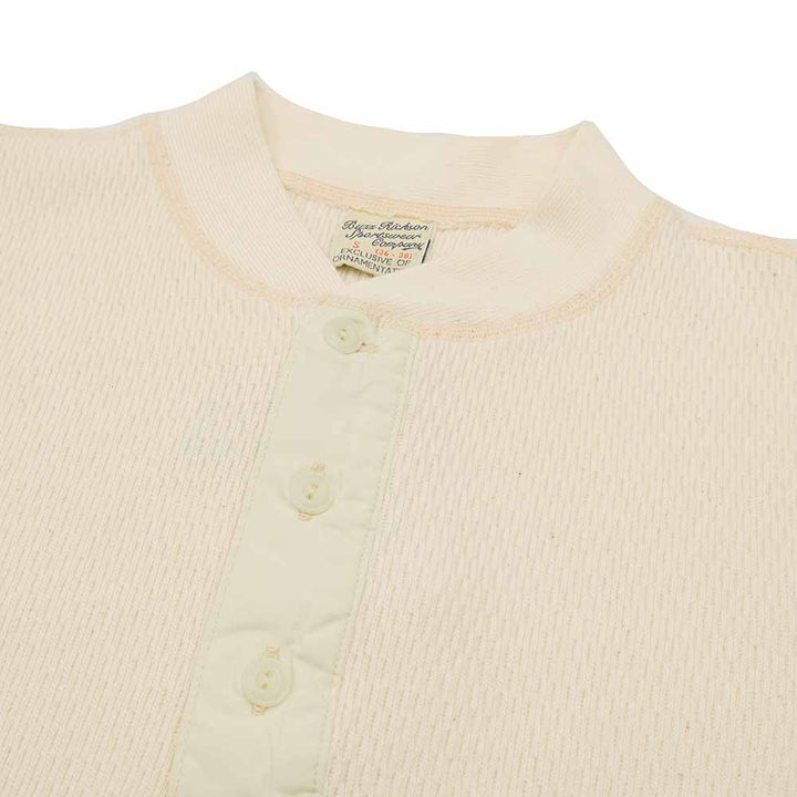 BUZZ RICKSON'S - THERMAL HENLEY NECK T-SHIRTS - BR68130