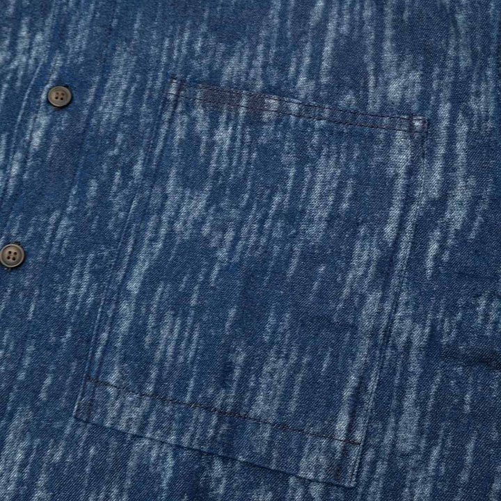 KOROMO ZAKURA - Soft Cotton Denim - Long-Sleeve Denim Shirt - Melange - SA1728