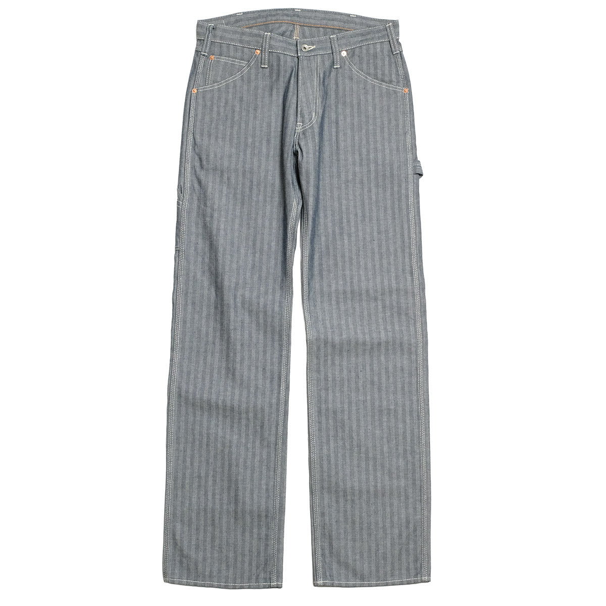 IRON HEART　ストライプワークパンツ IRON HEART アイアンハート 12oz ウォバッシュストライプ エンジニア