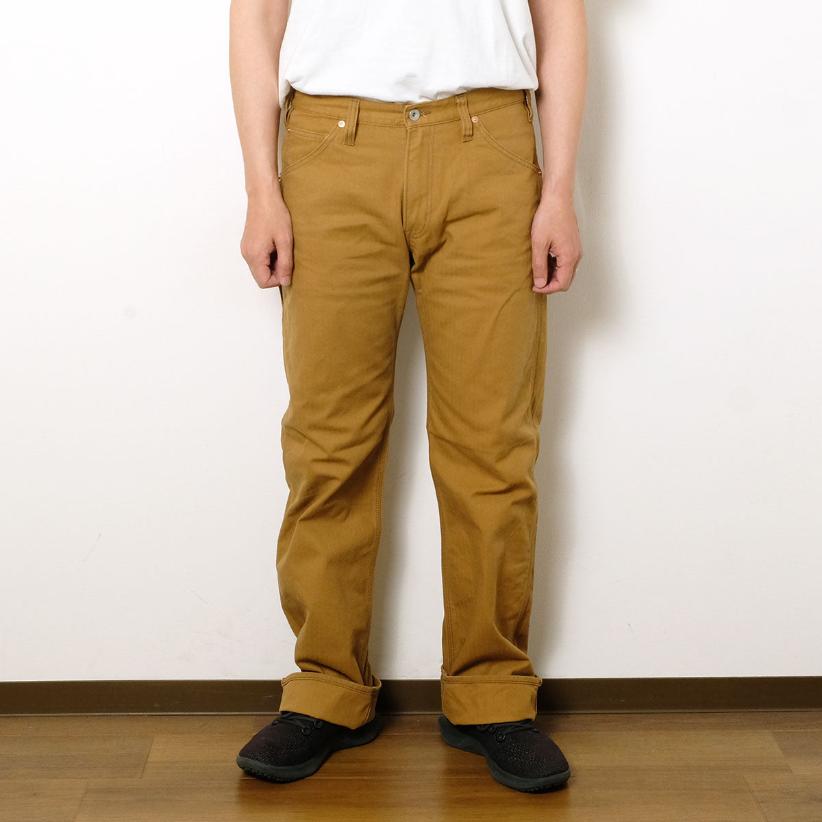 EMOBROTHER 乱針刺繍工装パンツ IRON HEART - Sulfur-dyed Herringbone Painter Pants - 831 – HINOYA