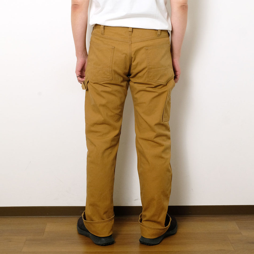 IRON HEART - Sulfur-dyed Herringbone Painter Pants - 831