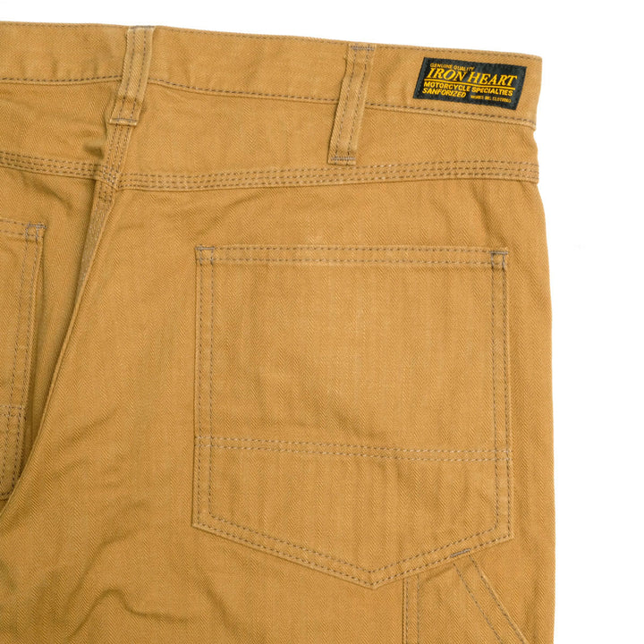 IRON HEART - Sulfur-dyed Herringbone Painter Pants - 831