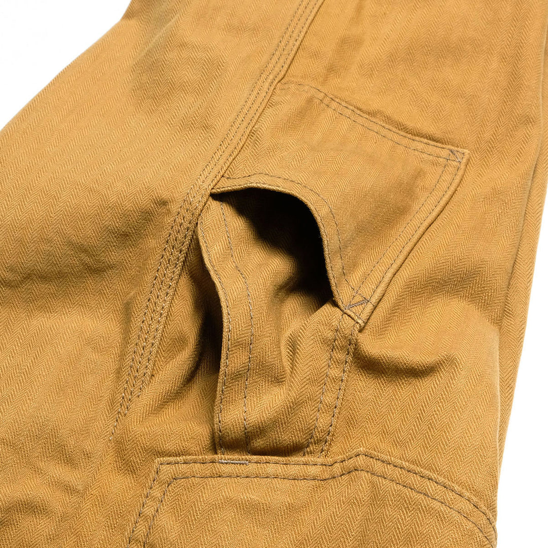 IRON HEART - Sulfur-dyed Herringbone Painter Pants - 831