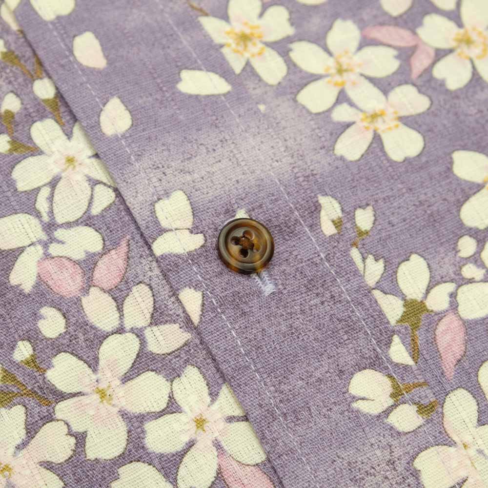 KOROMO ZAKURA - Southern Cloth - Long-Sleeve Regular Shirt - Kasumi Mai-Zakura (Dancing Hazy Cherry Blossoms) -SA1564