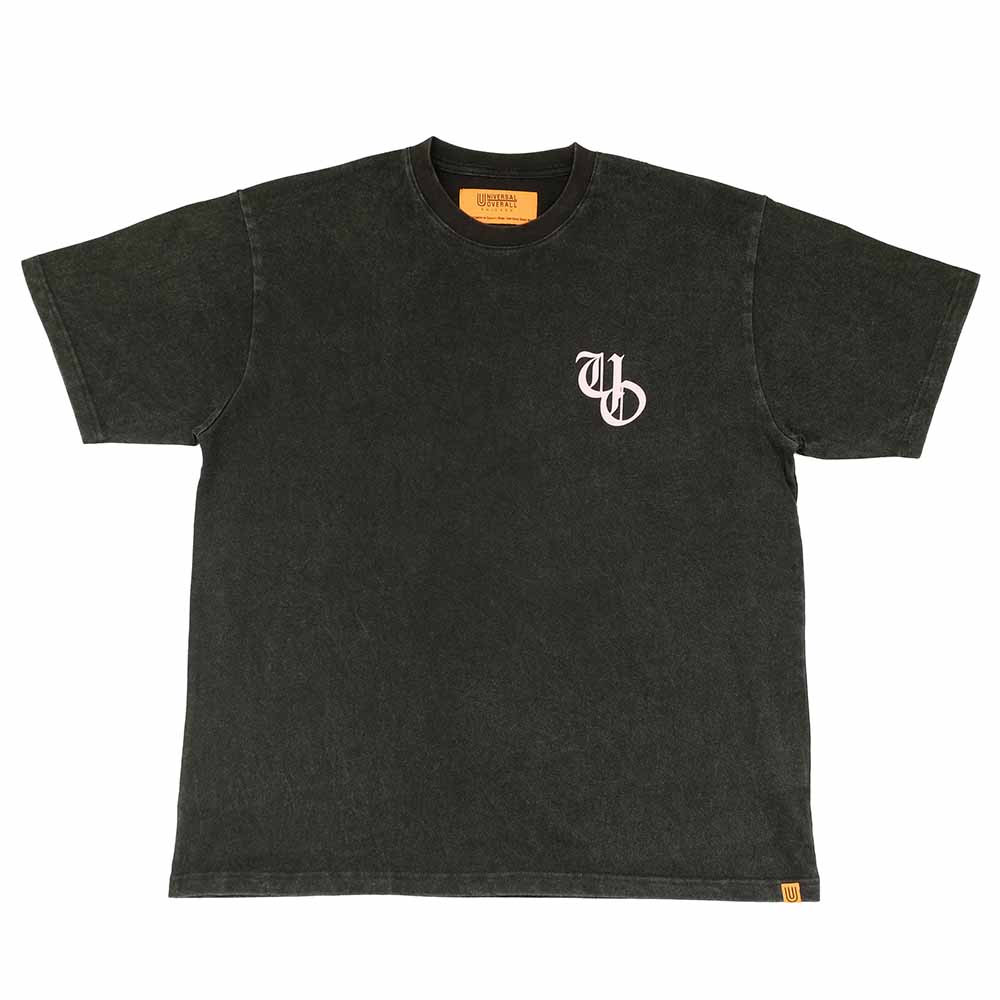 UNIVERSAL OVERALL - CHEMCIAL WASH - PRINT TEE - OLD ENGLISH LOGO - U2523211