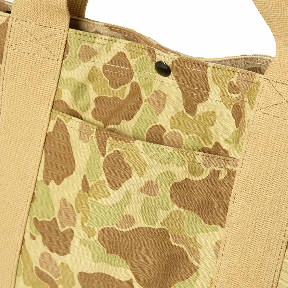 BUZZ RICKSON'S - HERRINGBONE TWILL CAMOUFLAGE REVERSIBLE BAG - SOLD MODEL - BR02831