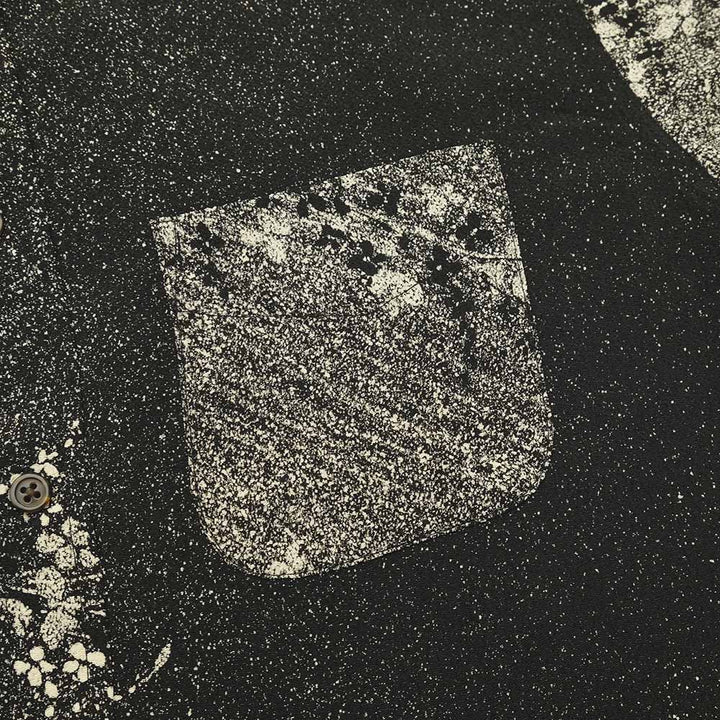 KOROMO ZAKURA - Crepe Cloth -  Short-Sleeve Regular Shirt - Flowing Flower - SA1608