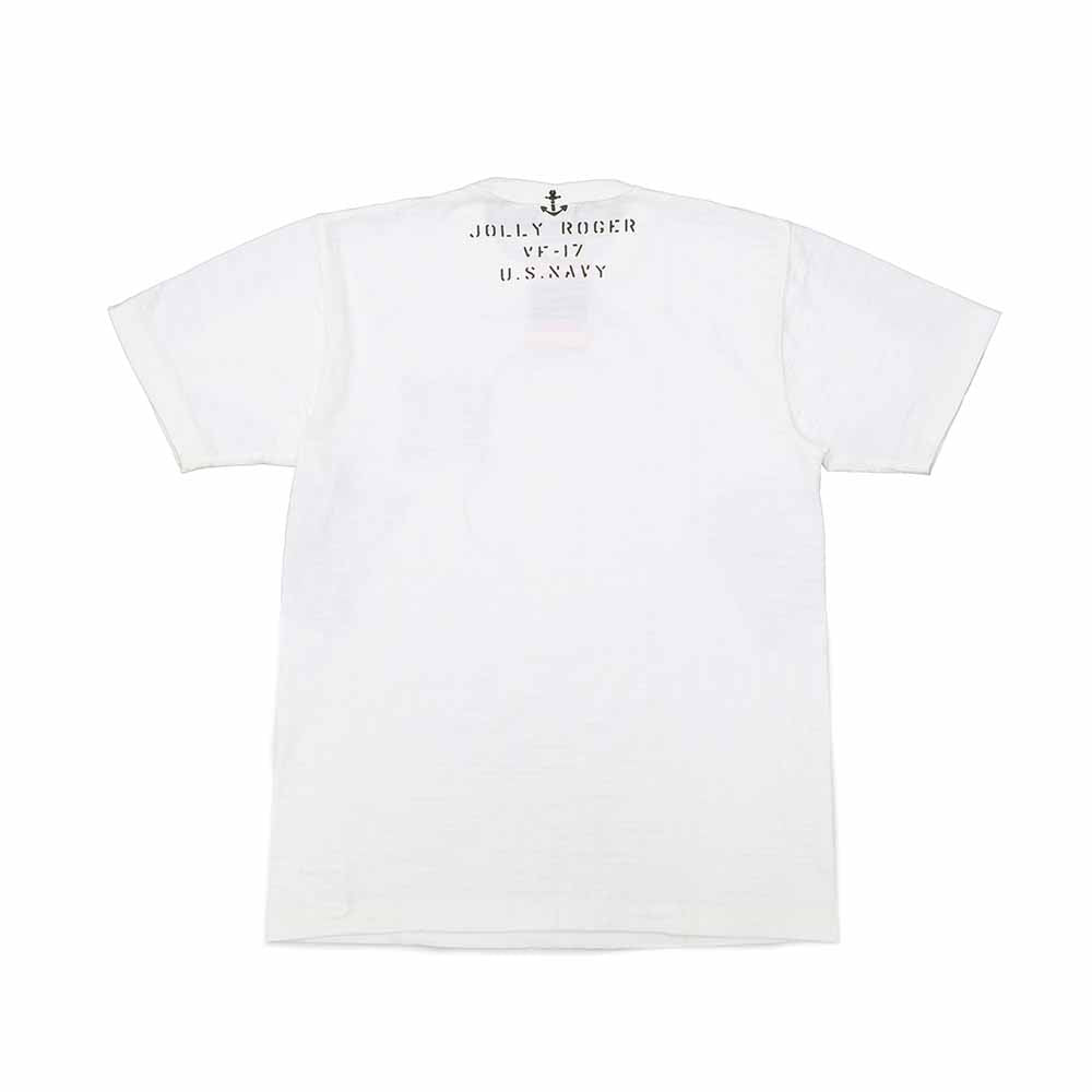 BUZZ RICKSON'S - SLUB YARN T-SHIRT - VF-17 JOLLY ROGER - BR79561