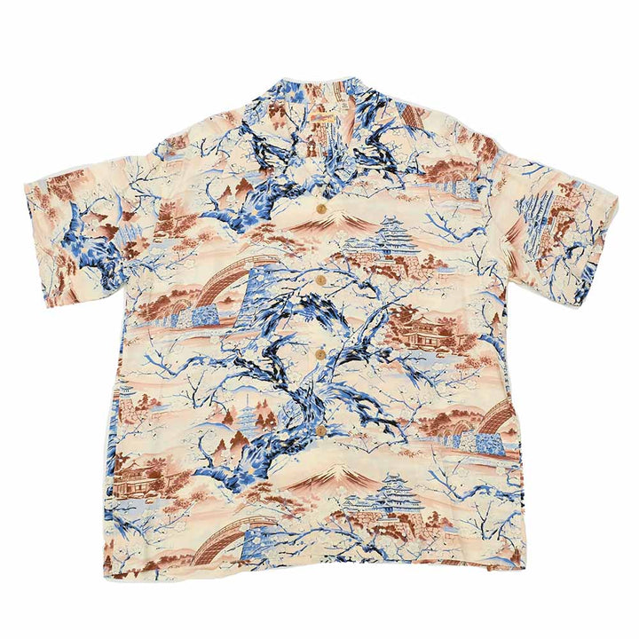 SUN SURF - RAYON HAWAIIAN SHIRT - SCENERY OF JAPAN - SS39422