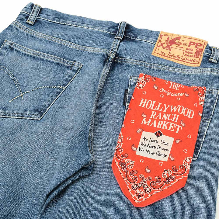 HOLLYWOOD RANCH MARKET - PP4XX Just length Jeans - MID BLUE - 1008262