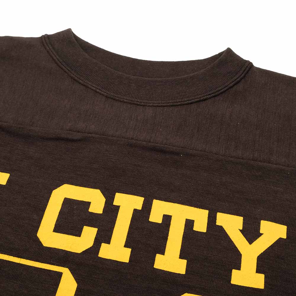 WAREHOUSE - 7/10 SLEEVE FOOTBALL T-SHIRT - U CITY - 4063U-25