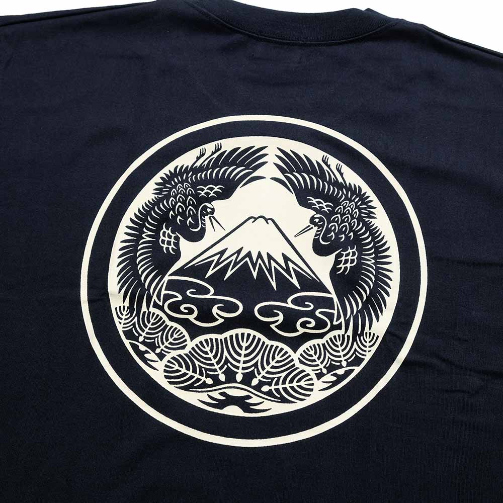 麿紋 - S/S T-SHIRT - 冨士に鶴松 - TRMA-M