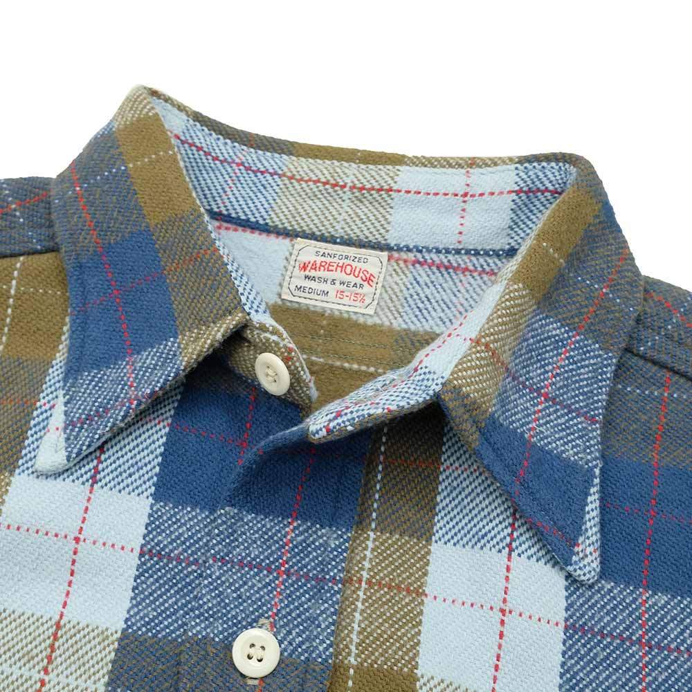 WAREHOUSE - Lot.3104 FLANNEL SHIRTS - E柄 - WH-3104E24