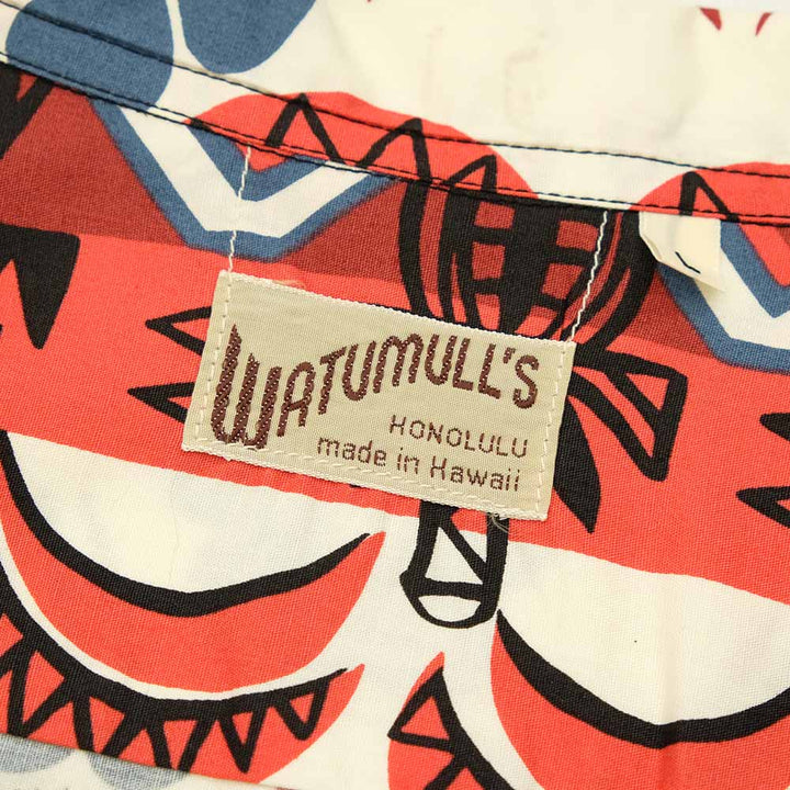 SUN SURF - COTTON BROAD OPEN SHIRT - TROPICAL WOODCUT - SS39504